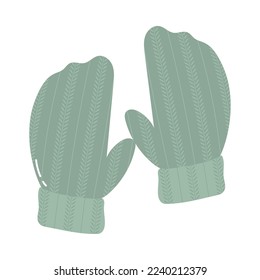 icono de guantes de invierno sobre fondo blanco