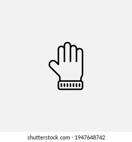 Winter gloves icon sign vector,Symbol, logo illustration for web and mobile