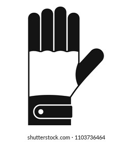 Winter gloves icon. Simple illustration of winter gloves vector icon for web design isolated on white background