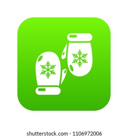 Winter gloves icon. Simple illustration of winter gloves vector icon for web