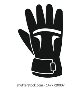 Winter gloves icon. Simple illustration of winter gloves vector icon for web design isolated on white background