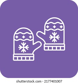 Winter Gloves vector icon. Can be used for printing, mobile and web applications.