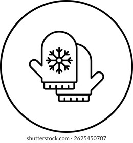 Winter Gloves vector icon. Can be used for printing, mobile and web applications.