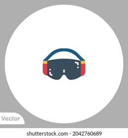 Winter goggle icon sign vector,Symbol, logo illustration for web and mobile