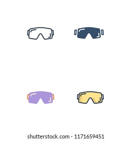 winter goggle icon vector design