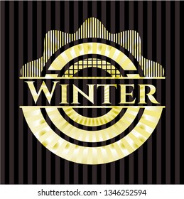 Winter golden emblem