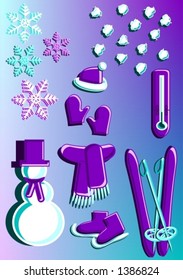 Winter goodies, various winter related items