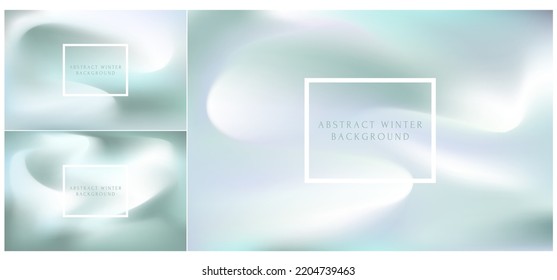 Winter gradient abstract background. Set of shining blue and white glare sky. Celebration art wallpaper for greeting card, wall art, invitation. Christmas and Happy New Year banner with copy space