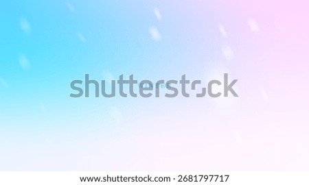 Winter gradient background. Blue pink gradation color sky bg. Abstract winter blur backdrop with cloud and snow. Vector mesh illustration