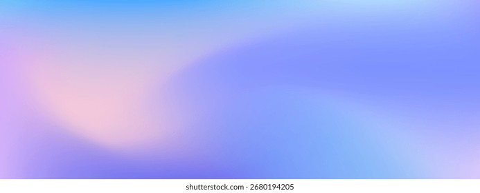 Fundo de gradiente de inverno com uma malha suave e borrada de cores azul e roxo