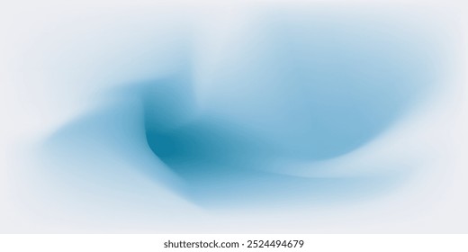 Winter Gradient Design in Blue and White Colors. Abstract Fluid Texture for Advertising, Web, Social Media, Posters, Banners, Covers. Background Pattern Vector Illustration.