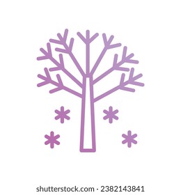 winter gradient icon stock illustration 
