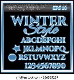 Winter Graphic Style for design. 