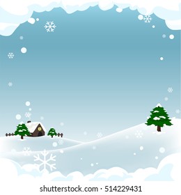Winter greeting background