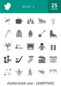 Winter Grey Icons