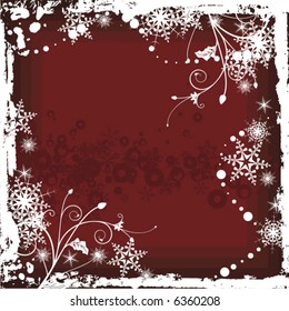 Winter grunge background series, vector illustration.