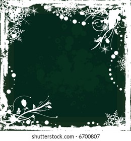 Winter grunge background series, vector illustration.