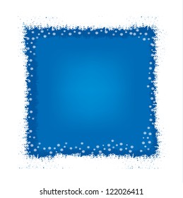 Winter halitosis from snow and snowflake