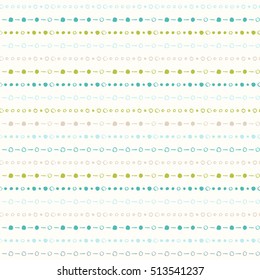 Winter hand drawn seamless pattern. Color vector illustration with garland. Christmas theme.