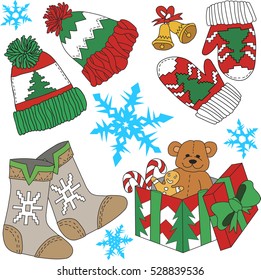 Winter and Happy New Year theme