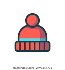 accesorios de sombrero de invierno diseño de Plantilla de Ilustración vectorial