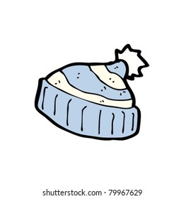 caricatura de sombrero de invierno