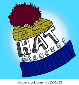 Winter hat discount vector
