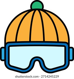 Sombrero de invierno y gafas Icon