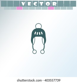Winter hat icon.