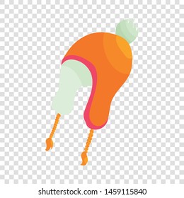 Winter hat icon in cartoon style isolated on background for any web design