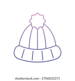 Winter Hat icon clean and modern vector illustration