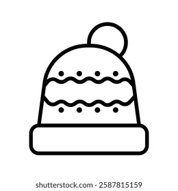 Winter hat icon color editable