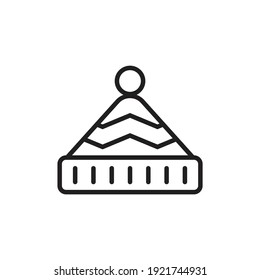 Winter hat icon design. vector illustration