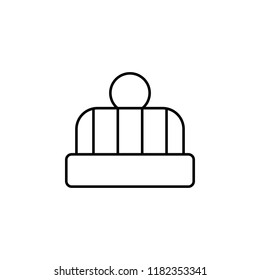 winter hat icon. Element of clothes icon for mobile concept and web apps. Thin line winter hat icon can be used for web and mobile