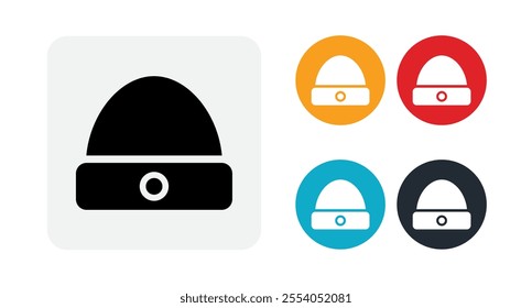 Winter hat icon illustration isolated vector sign symbol