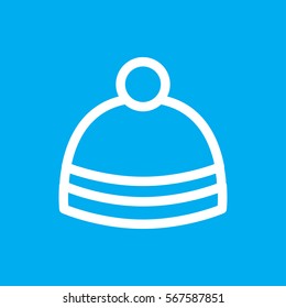 winter hat icon illustration isolated vector sign symbol