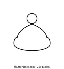 winter hat icon illustration isolated vector sign symbol