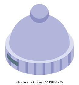 Winter hat icon. Isometric of winter hat vector icon for web design isolated on white background