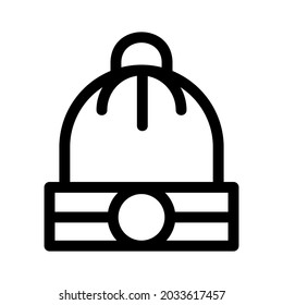 winter hat icon or logo isolated sign symbol vector illustration - high quality black style vector icons
