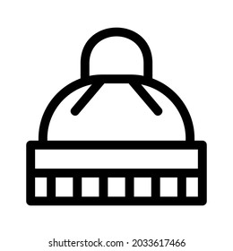 winter hat icon or logo isolated sign symbol vector illustration - high quality black style vector icons
