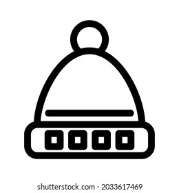 winter hat icon or logo isolated sign symbol vector illustration - high quality black style vector icons

