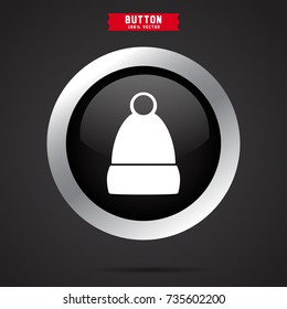 winter hat icon. for man