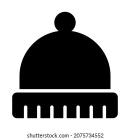 winter hat icon, modern style Christmas and New Year line icon, Isolated winter holiday symbols