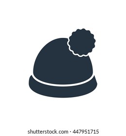 winter hat, icon on white background