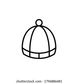 winter hat icon  outline style for your design