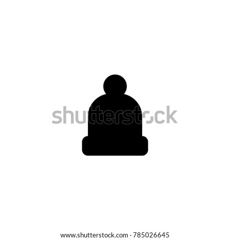 winter hat icon. sign design