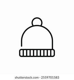 winter hat icon sign vector