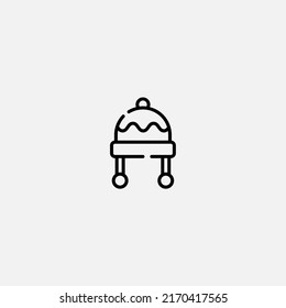 Winterhut Symbol, Vektorsymbol, Symbol, Logo-Illustration für Web und Mobile