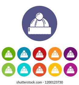 Winter hat icon. Simple illustration of winter hat vector icon for web