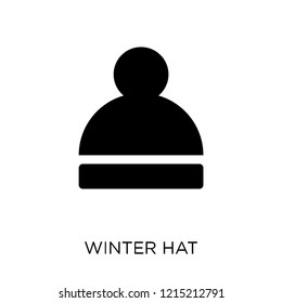 Winter hat icon. Winter hat symbol design from Winter collection. Simple element vector illustration on white background.